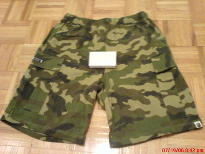 bape cargo shorts